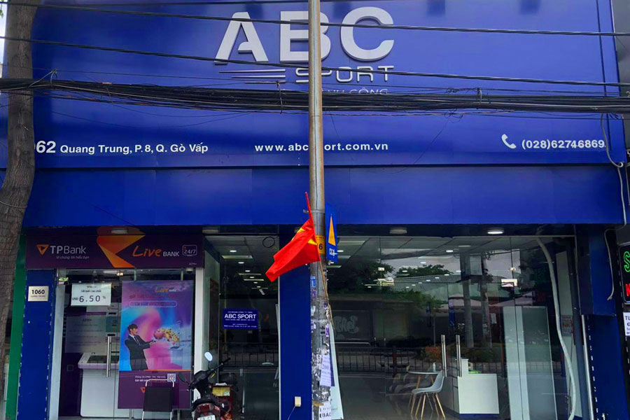 Ngoại thất cửa hàng ABCSport quận Gò Vấp